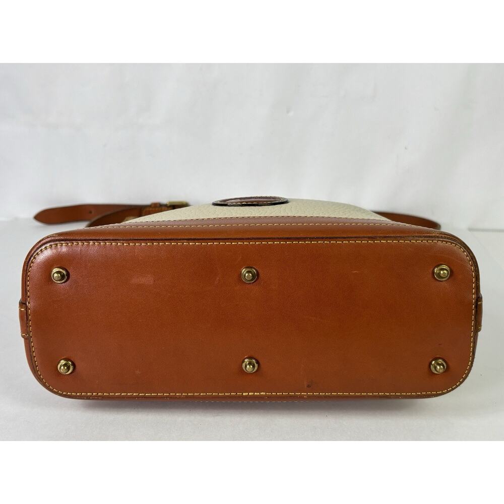 Dooney & Bourke Ivory Pebbled Leather Zipper Shoulder Bag - Picture 8 of 16